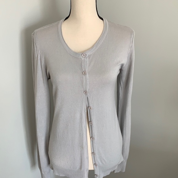 Grey button down cardigan - Picture 3 of 5